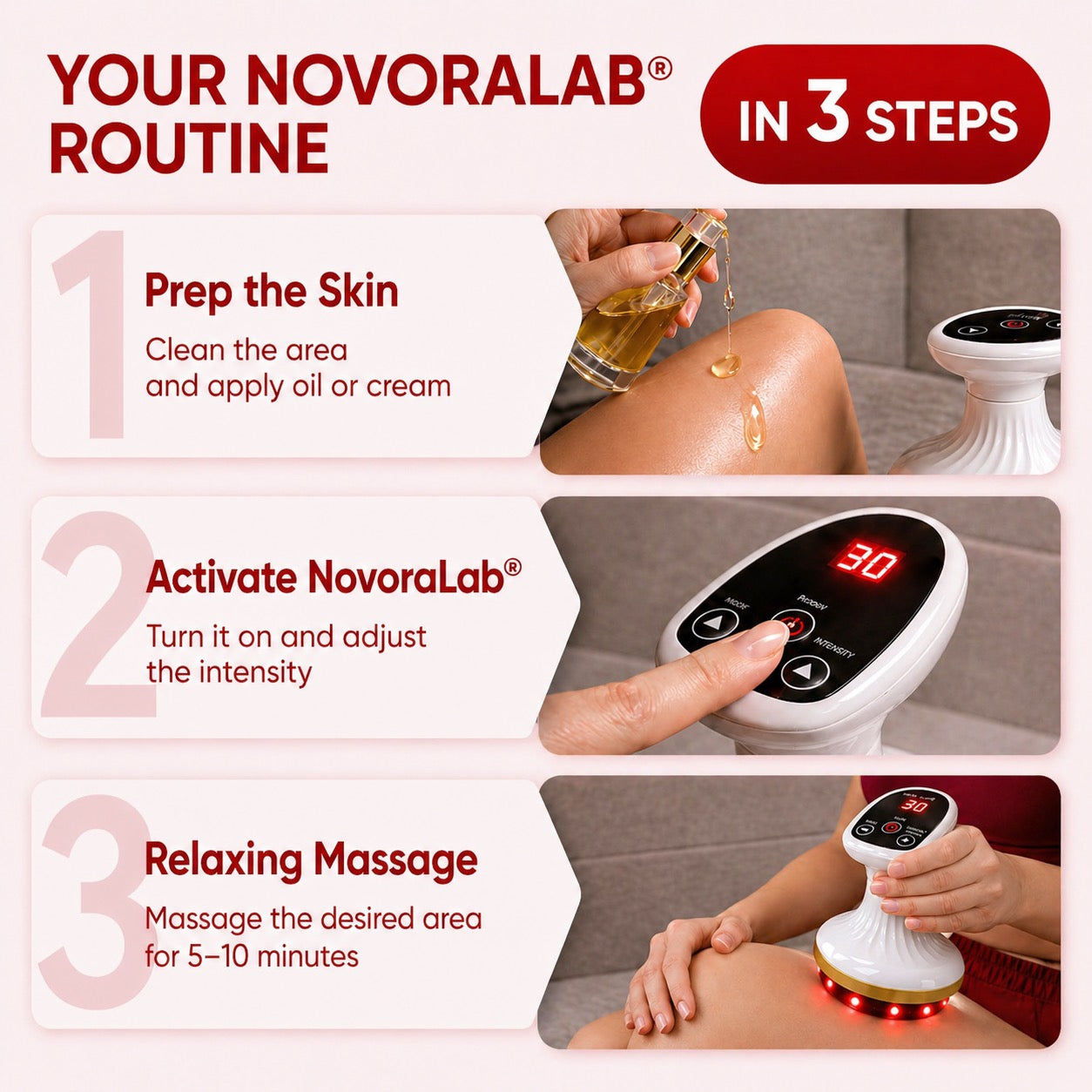 Red Light Therapy Massager for Cellulite Reduction